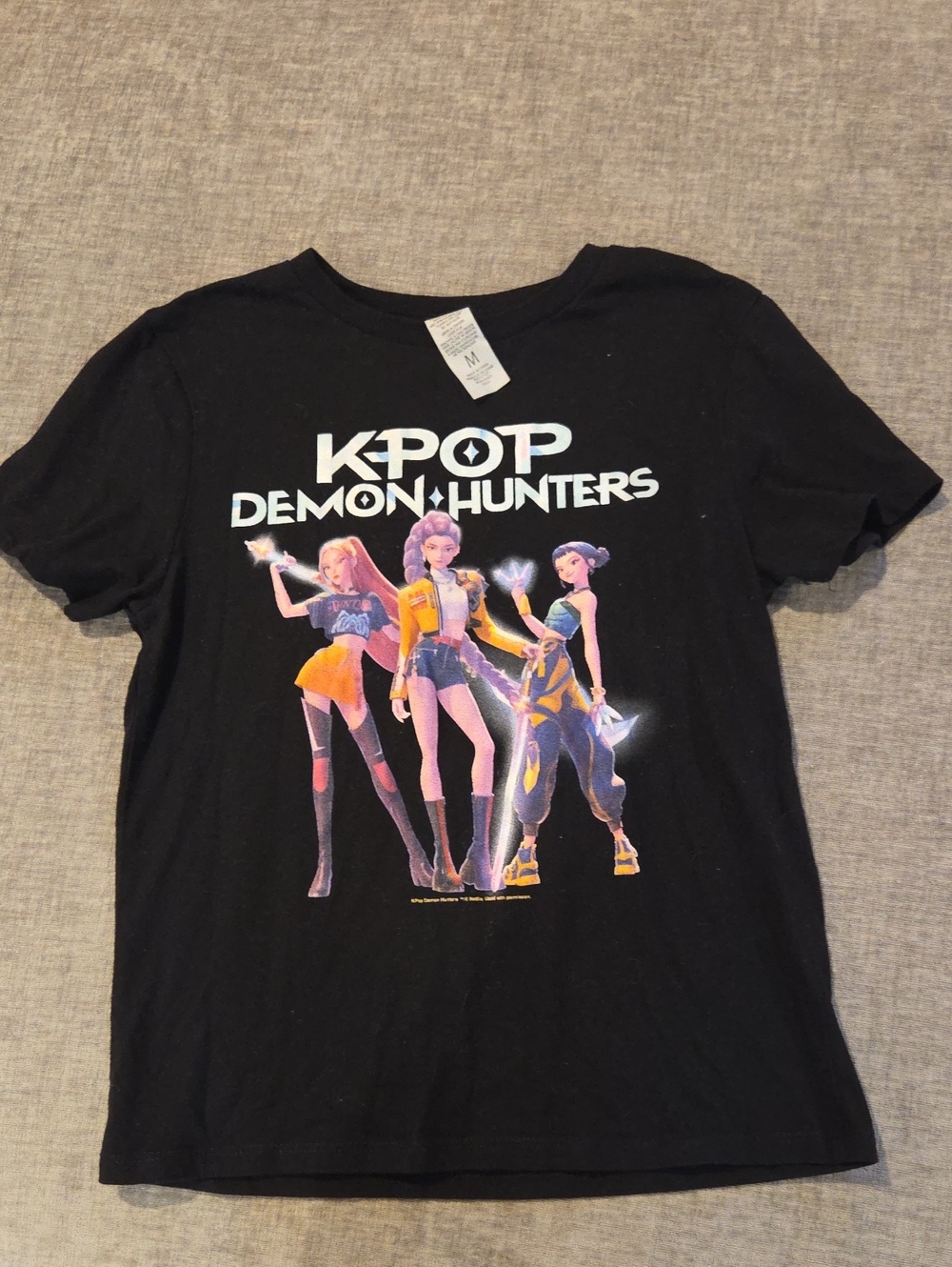 K-Pop Demon Hunters Black Graphic Tee - Kids